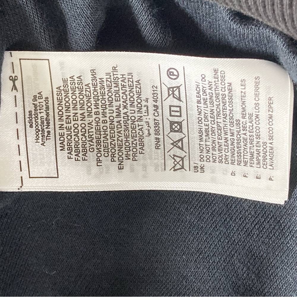 Adidas Men's Varsity Bomber Jacket in Black Shimo Size M - Picture 13 of 16